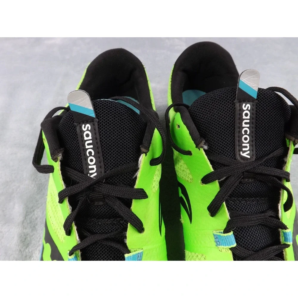 Saucony Vendetta 3 Racing/Running/Track Shoes Men's Size 8.5‎ Green/Black/Blue - Picture 10 of 16